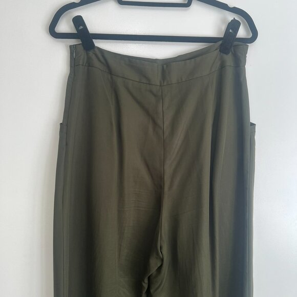 Zara Wide Leg Ankle Pants - Size L - EUC - Picture 5 of 8